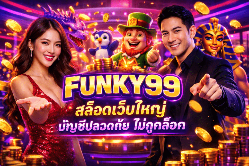 FUNKY99 สล็อตเว็บใหญ่ บัญชีปลอดภัย ไม่ถูกล็อค