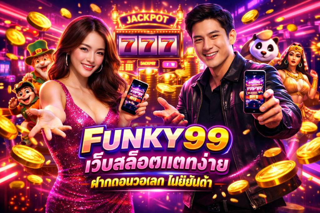 FUNKY99 เว็บสล็อตแตกง่าย ฝากถอนวอเลท ไม่มีขั้นต่ำ